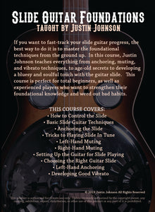 "Slide Guitar Foundations" Guitar Lesson Video Course