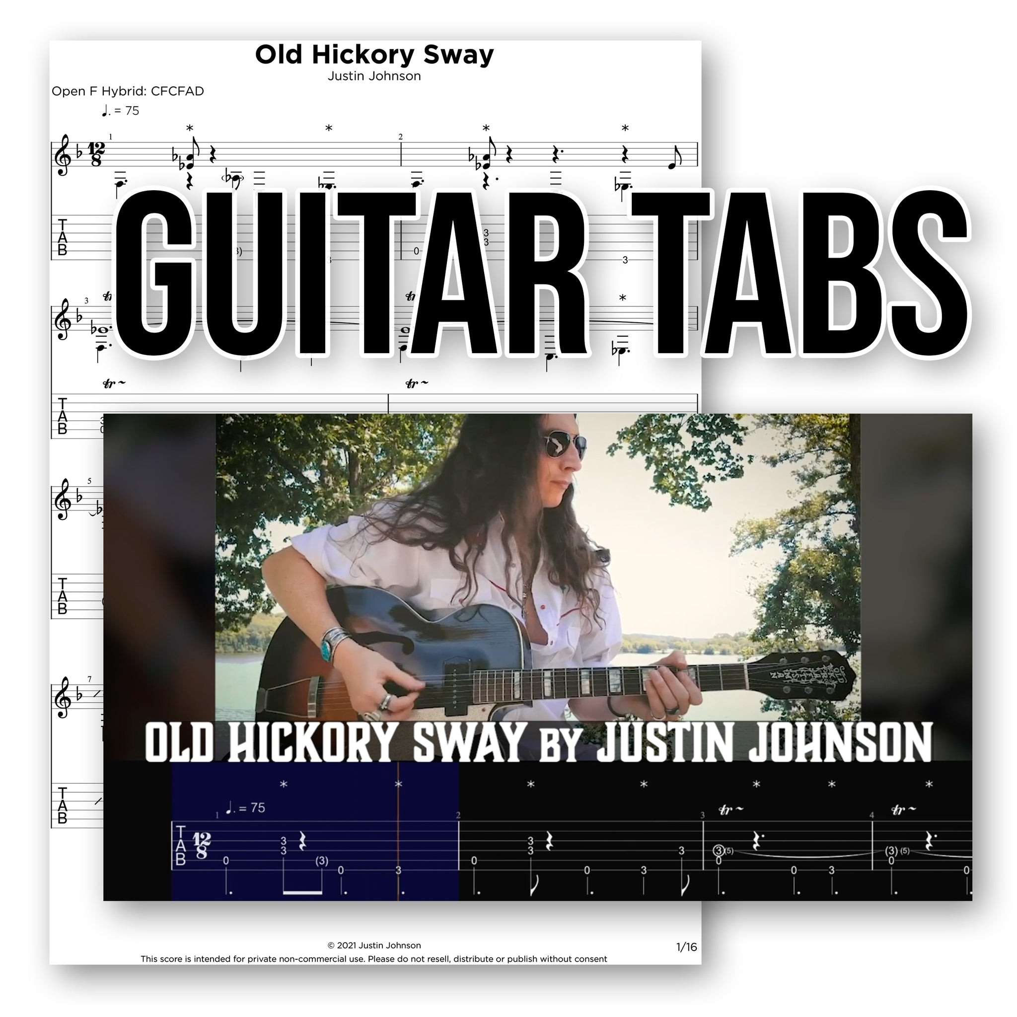 GUITAR TABS - "Old Hickory Sway"