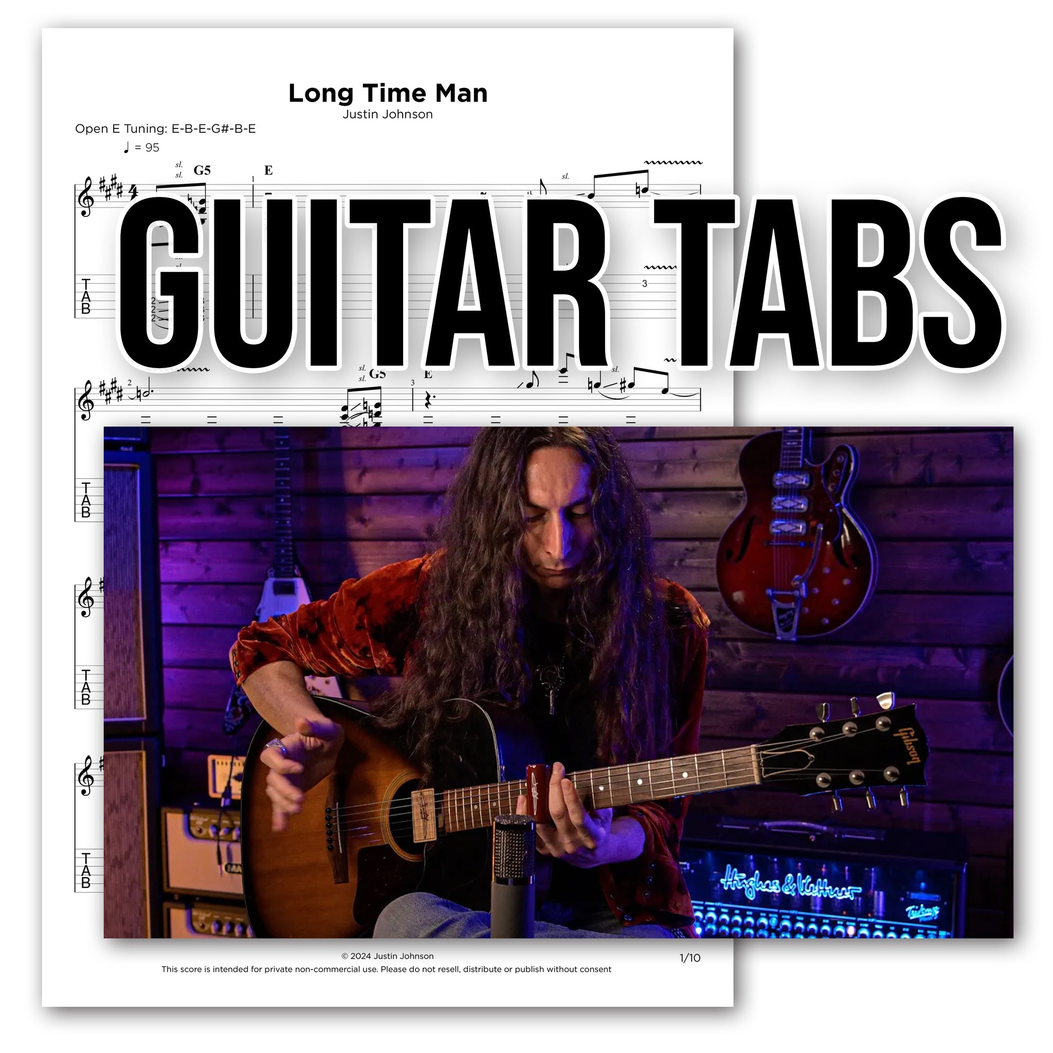 GUITAR TABS - "Long Time Man"