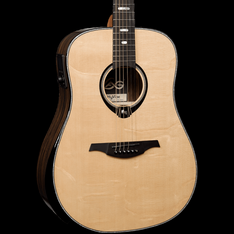 Lag Hyvibe HV50DE Premium Acoustic Dreadnought with Bevel