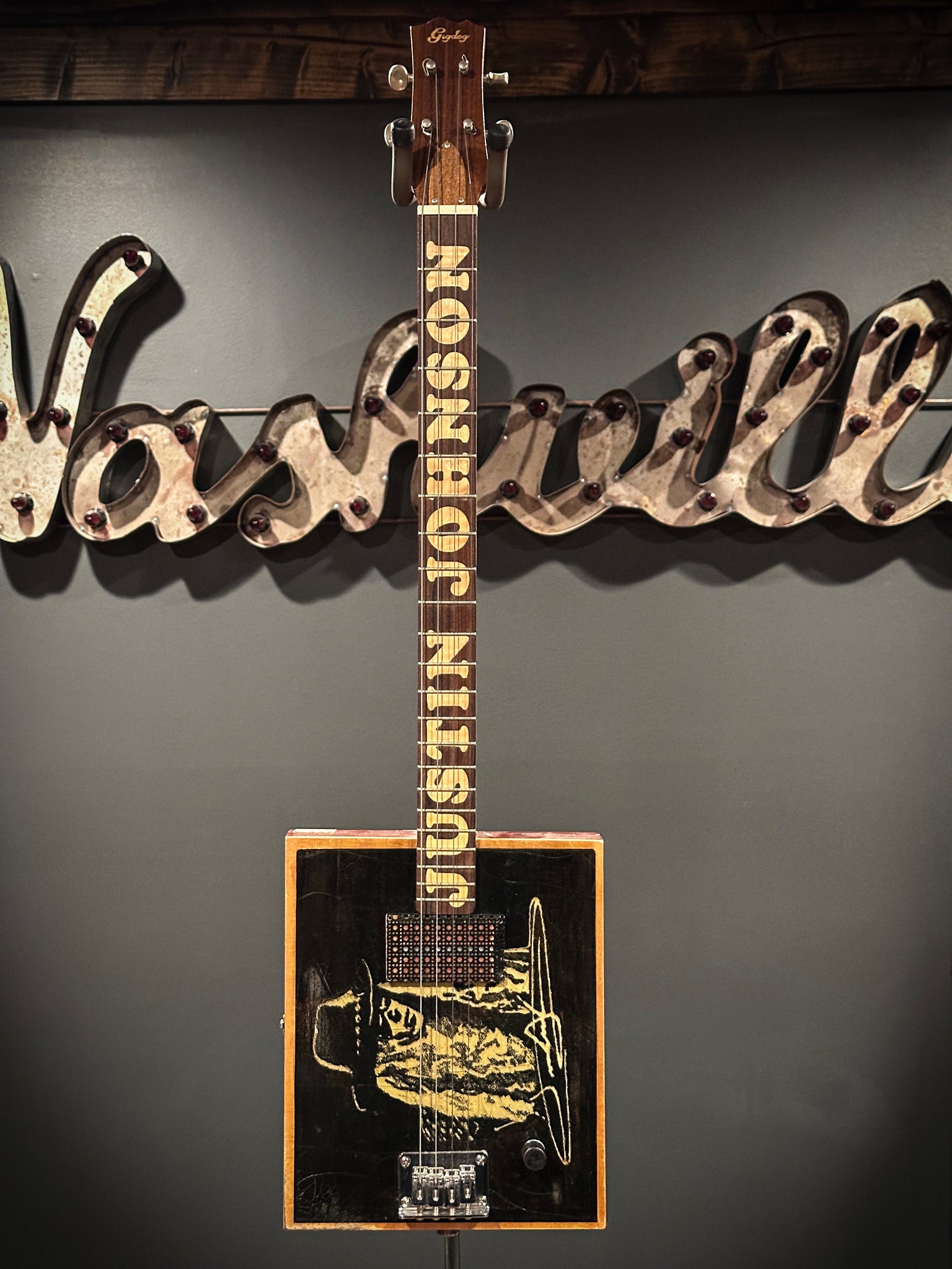 Custom "Justin Johnson" 4-String Cigar Box Guitar