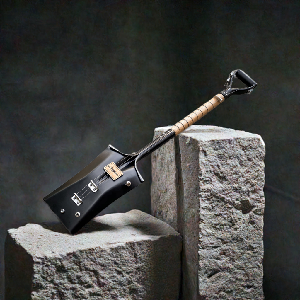 Signature 3-String Shovel Guitar +💥BONUS Lesson Bundle – Justin Signature 3-String Shovel Guitar +💥BONUS Lesson Bundle – Justin