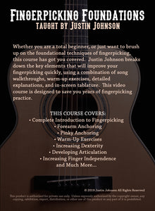 "Fingerpicking Foundations" Guitar Lesson Video Course