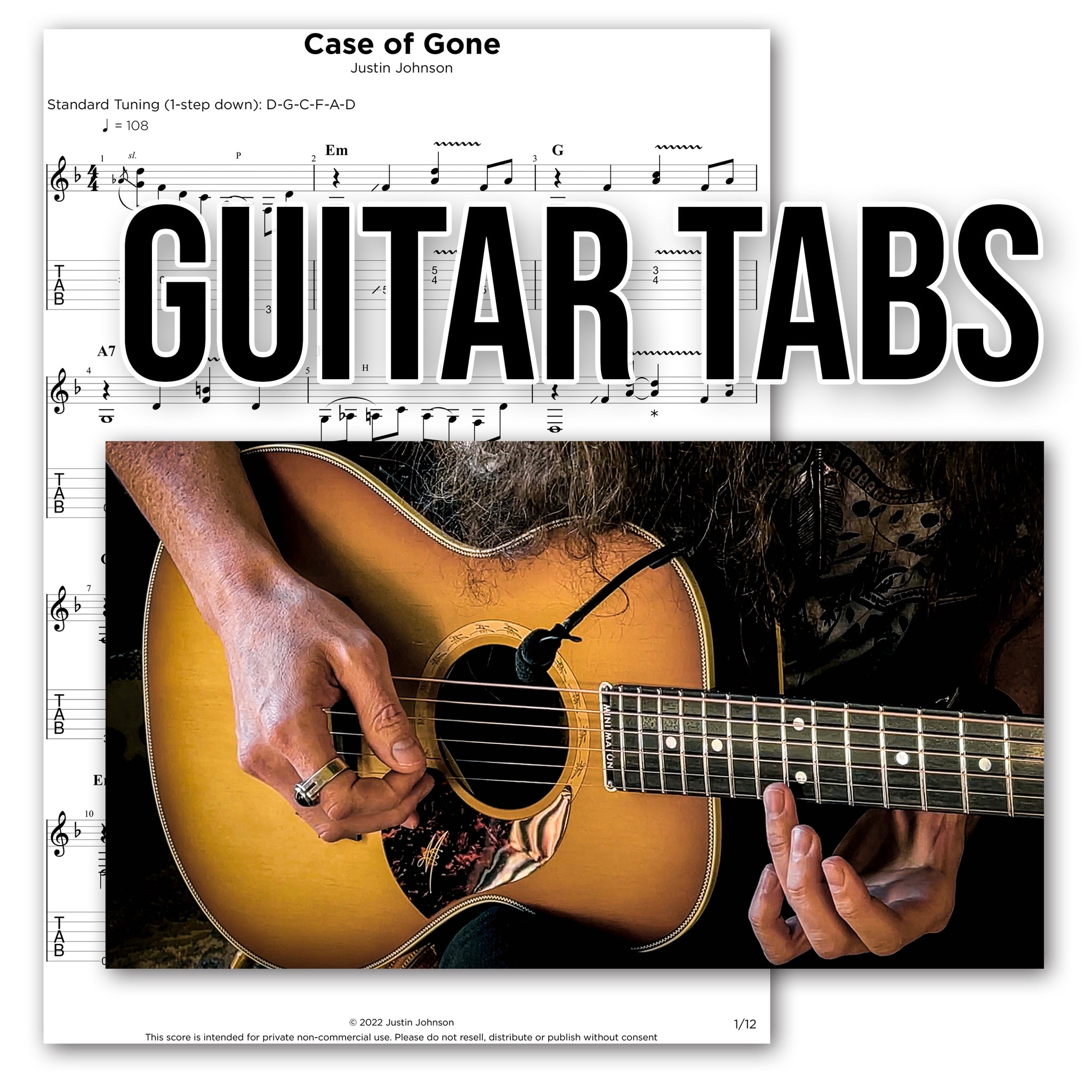 GUITAR TABS - "Case of Gone"