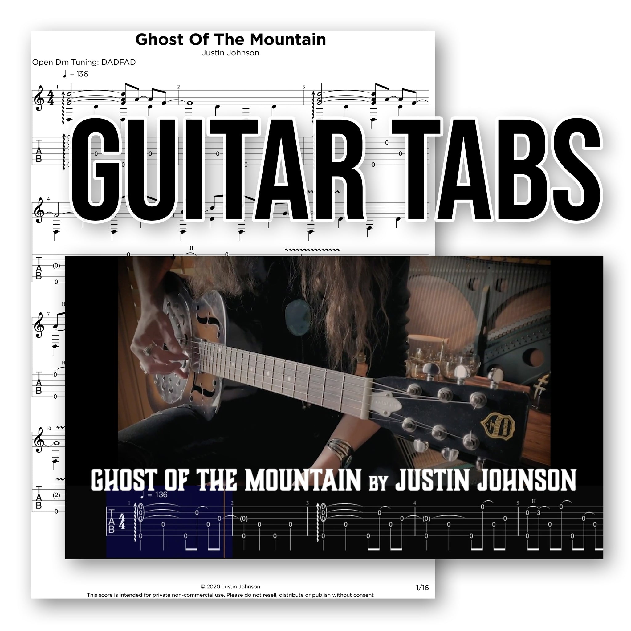 GUITAR TABS - "Ghost of the Mountain"