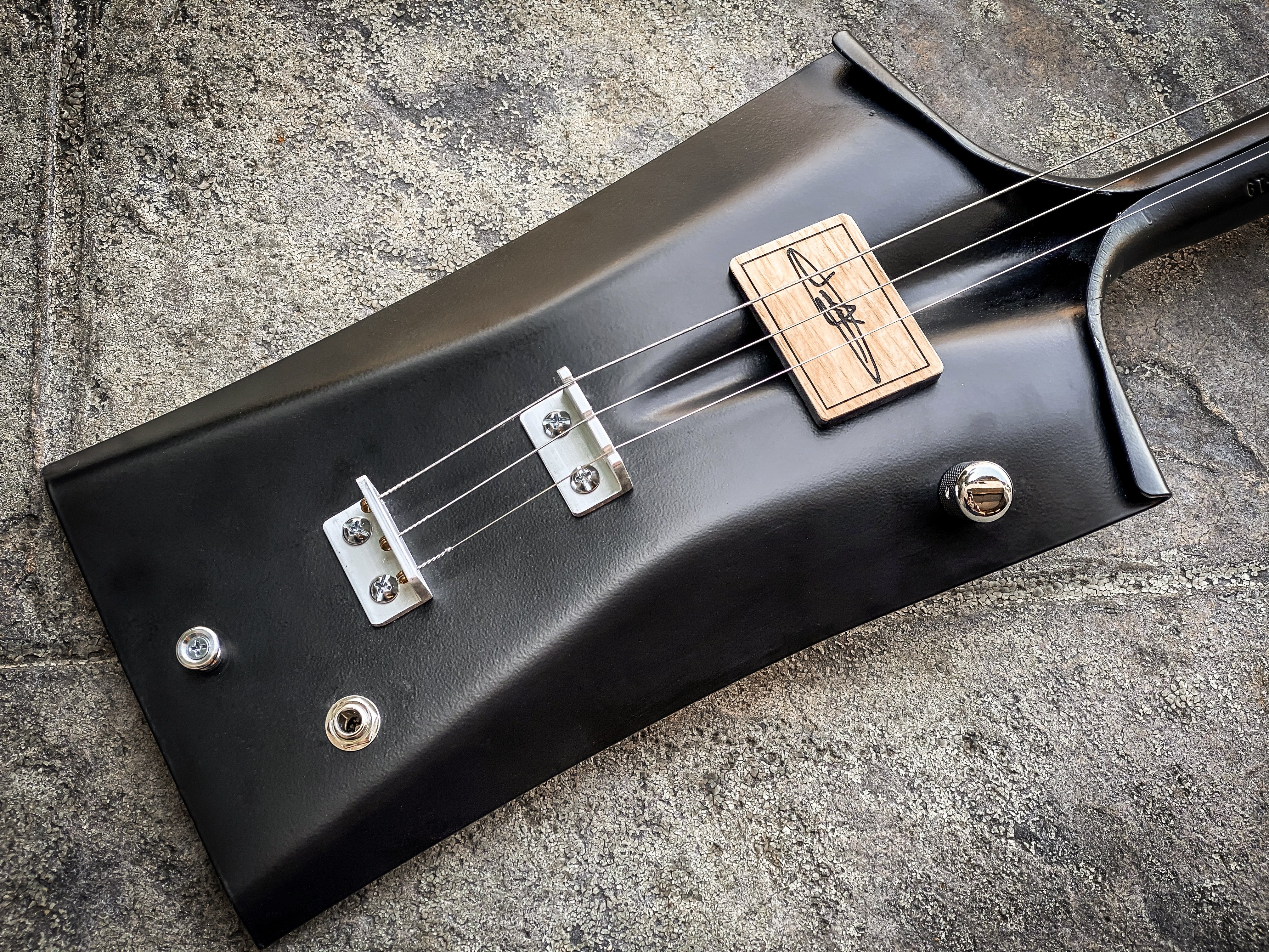 ギター Justin Johnson 3 strings shovel guitar DELUXE 