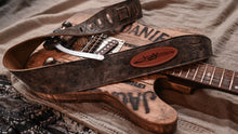Load image into Gallery viewer, GUITAR STRAP: Justin Johnson Signature Leather Guitar Strap